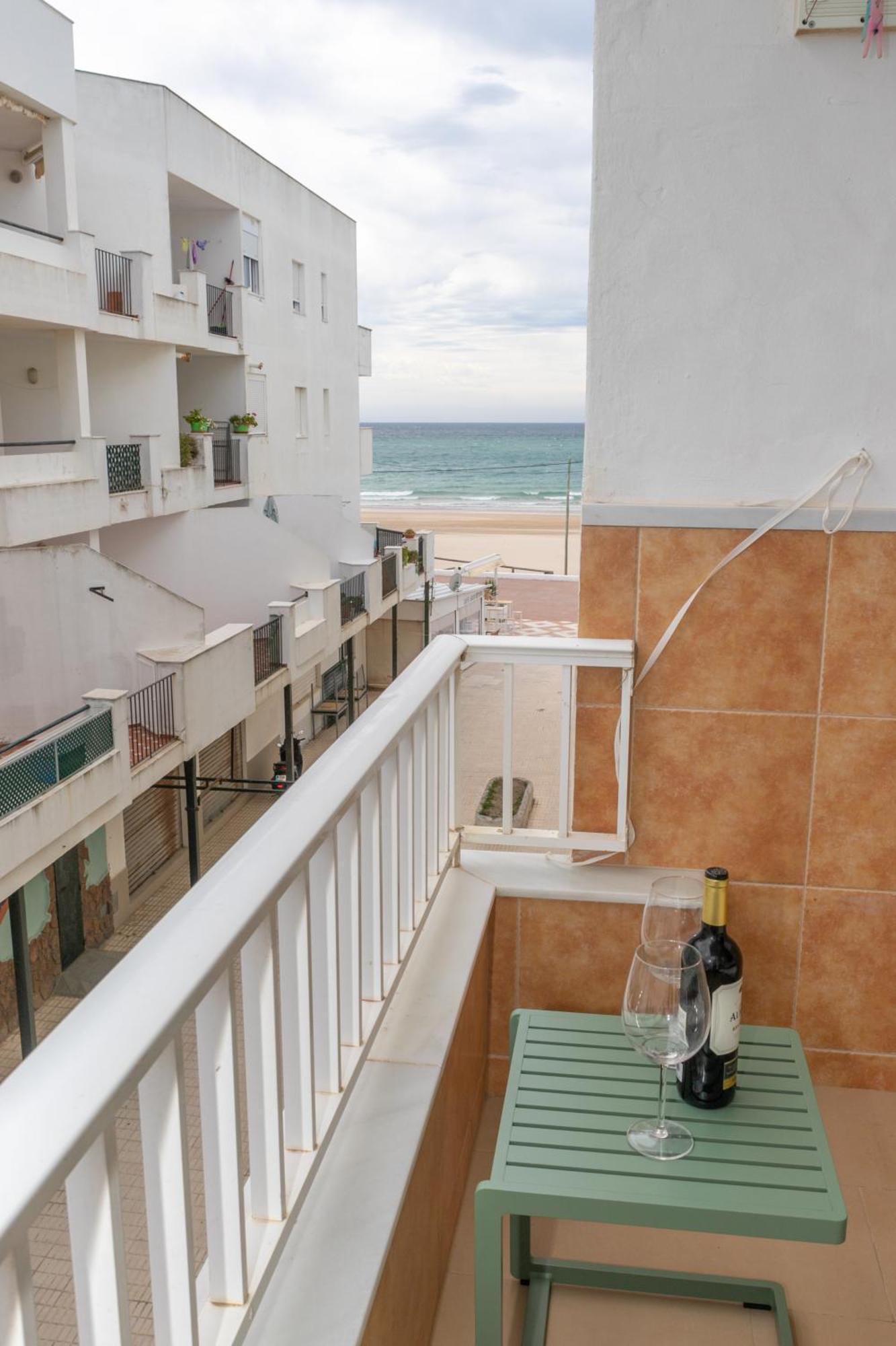 Casa Melva - Primera Linea Con Terraza, Moderno Barbate Extérieur photo